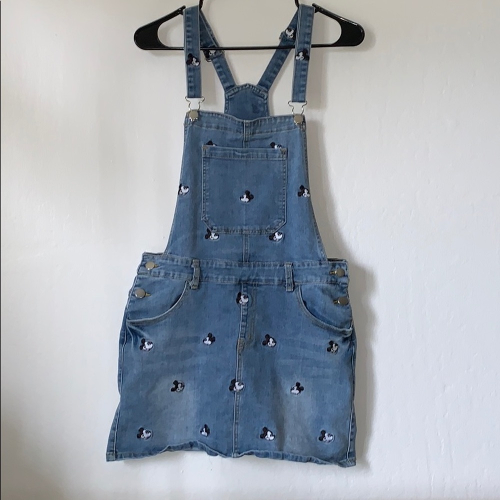 Mickey Mouse Denim Overall Dress